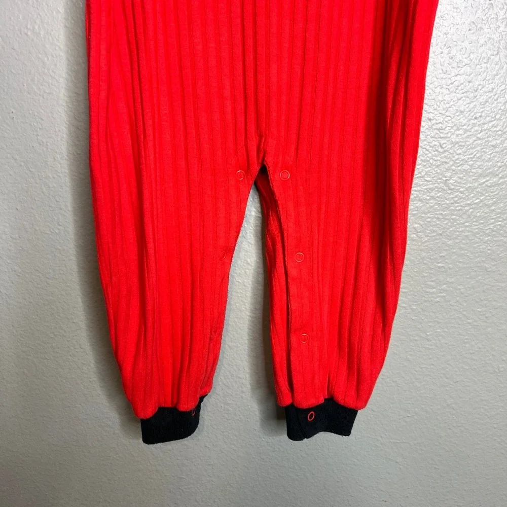 Jordache Vintage Ribbed Romper Size‎ 24 Months Boy Girl Red Navy